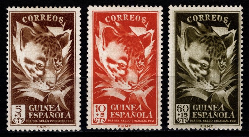 Spanish Guinea 1951 Colonial Stamp Day, Set [Unused]