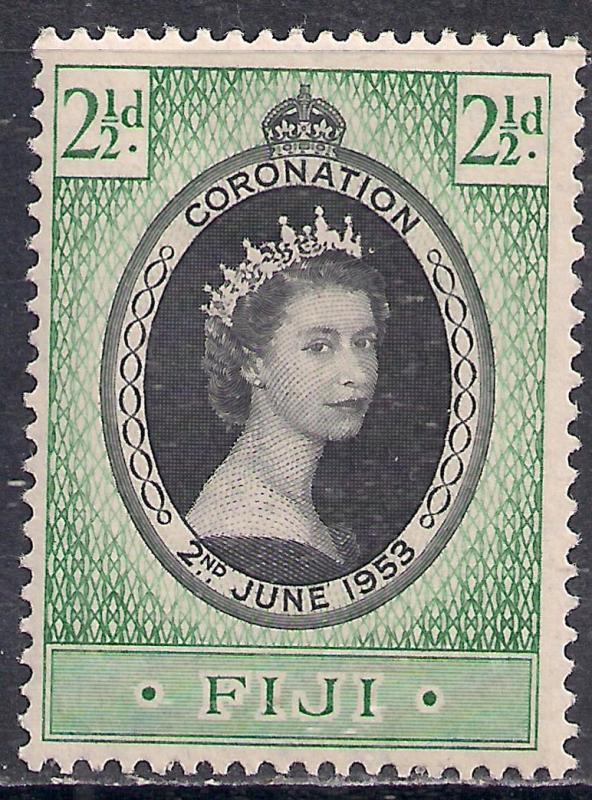 Fiji 1953 QE2 2 1/2d Coronation MM SG 278 ( R1140 )