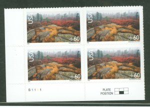 United States #C138b Mint (NH) Plate Block (Landscapes)