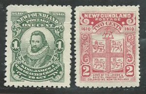 Newfoundland 87-88 Mint  VF  1910   PD