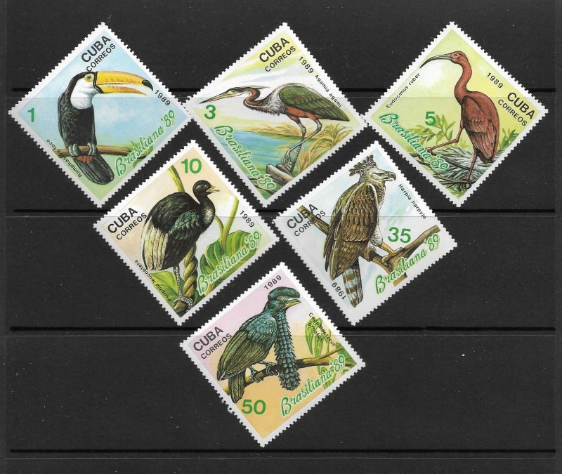 BIRDS - CUBA  #3137-42  MNH