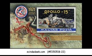 HUNGARY - 1971 SPACE EXPLORATION / APOLLO-15 - MIN/SHT MNH