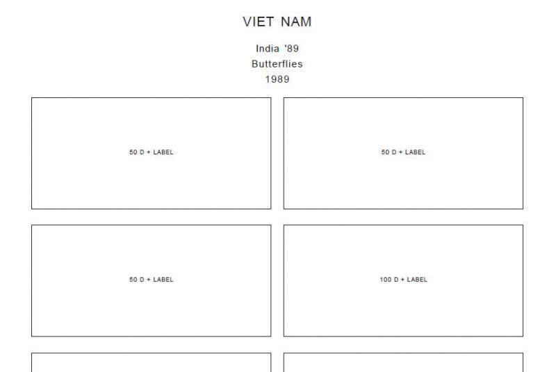 PRINTED VIETNAM 1946-2010 + 2011-2020 STAMP ALBUM PAGES (560 pages)