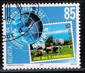 Switzerland 2005,Sc.#1222 used,  Stamp Day. Winning Entry in Design Competition