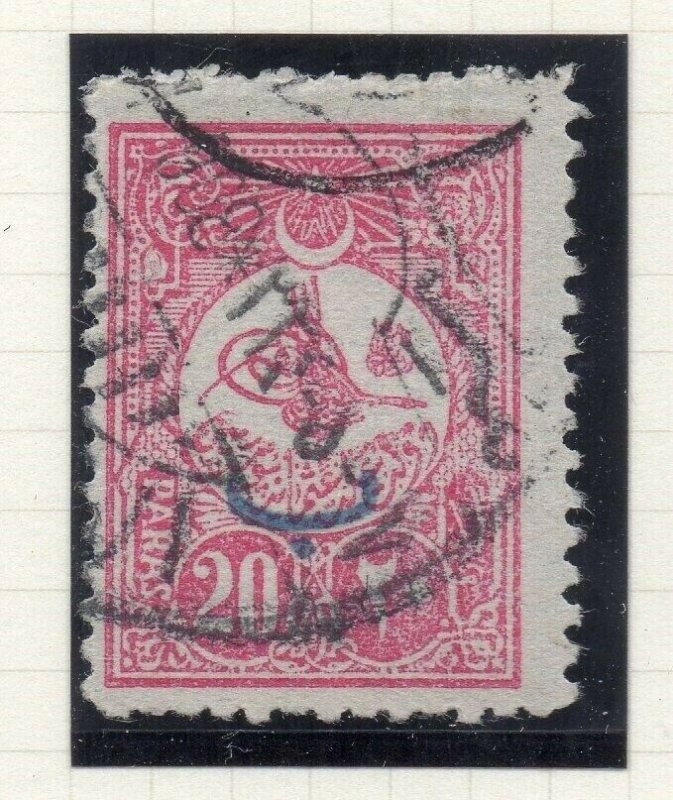 Turkey 1908 Early Behie Optd. Issue Fine Used 20p. Optd NW-04621
