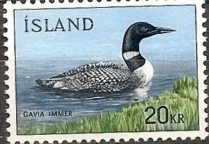 Iceland 388 MNH 1967 Common Loon Bird CV $6.50