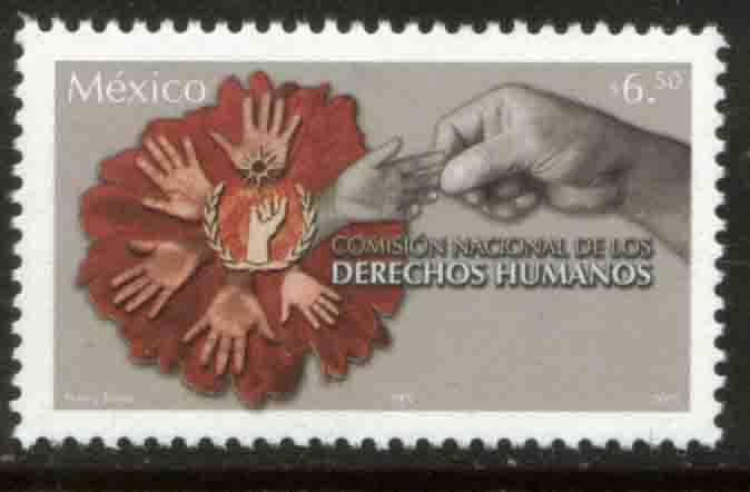 MEXICO 2445, National Human Rights Commission. MINT, NH. F-VF.