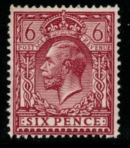 GB SGN42(5) 1926 6d PURPLE ORD PAPER MTD MINT