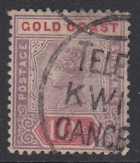 Gold Coast Sc 35 (SG 34), used (Telegraph cancel)