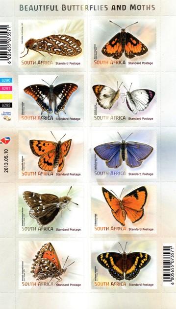 South Africa - 2013 Butterflies and Moths MNH**