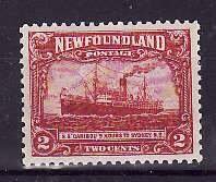 Newfoundland-Sc#146- id13-unused hinged 2c Steamship-1928-