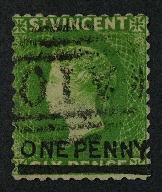 MOMEN: ST VINCENT SG #34 1881 USED £350 LOT #61659