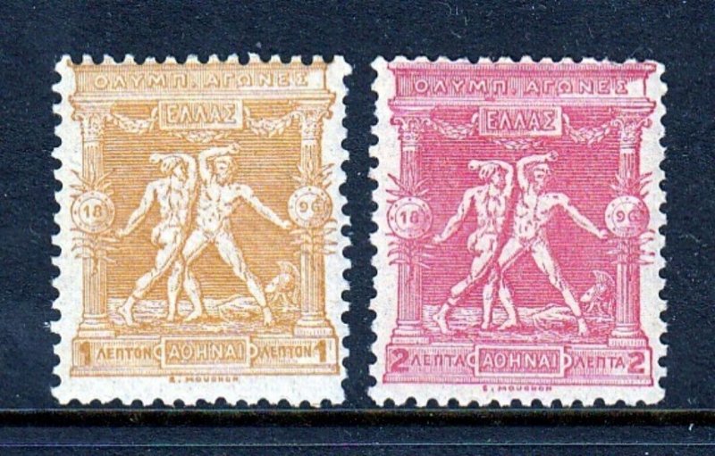 Greece #117-118 Olympics in MINT NEVER HINGED - cv$15.50++