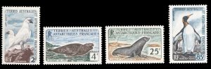 French Colonies, French Southern and Antarctic Territories #16-19 Cat$105, 19...