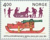 Norway 1985 Used NK970 Artillery weapons Multicolor 4 Krone (SC859)*STOCK IMAGE*