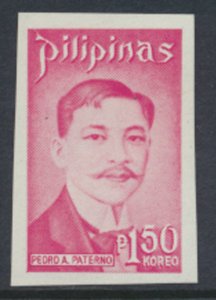 Philippines Sc# 1204a  MLH  imperf Piedro Paterno  see details & scan