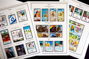 COLOR PRINTED ISRAEL [+TABS] 2011-2020 STAMP ALBUM PAGES (81 illustrated pages)