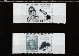 French Polynesia  Scott#  534-537  MNH  (1990 Center of Polynesian Triangle)