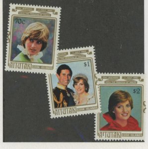 Aitutaki #262-264 Mint (NH) Single (Complete Set)