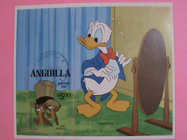 ANGUILLA  STAMP:1981-DISNEY  DONALD DUCK-CHRISTMAS- STAMPS CTO -MNH STAMP SHEET.