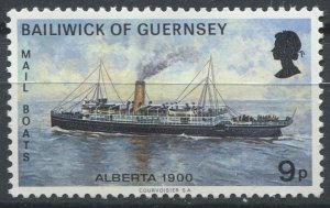 Guernsey  Sc#67 MNH, 9p multi, Mail Packet Boats (1st series) (1972)