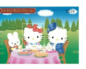 Guyana - 2001 - Hello Kitty / Alice - Souvenir Sheet - MNH