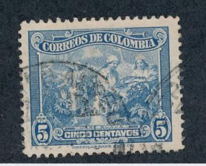 Colombia 1949 Scott 574 used - 5c, coffee picking