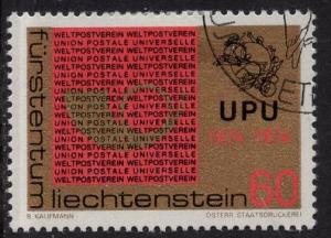 Liechtenstein   #551  1974   cancelled  UPU  60rp
