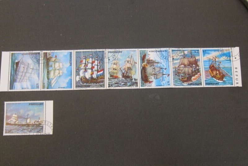 Paraguay 1976 Sc 1677-78 ship CTO set FU