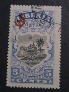 ​LIBERIA 1918- EIGHT OVER 104 YEARS OFFICIAL STAMPS MINT & CTO VERY FINE, RARE
