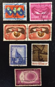 #48,61,125,144,167,233 United Nations Used LOT