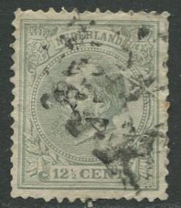Netherland - Scott 26 - King William III -1872 - Used - Single 12.5c stamp