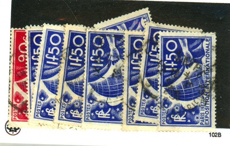 FRANCE 319 320 (8) USED FVF Cat $40