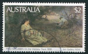 AUSTRALIAN PAINTING DEFINITIVE 1981 - $2 ON THE WALLABY TRACK USED