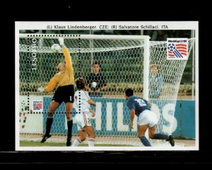 Lesotho 19923 - World Cup Soccer Football - Souvenir Stamp Sheet Scott #1006 MNH
