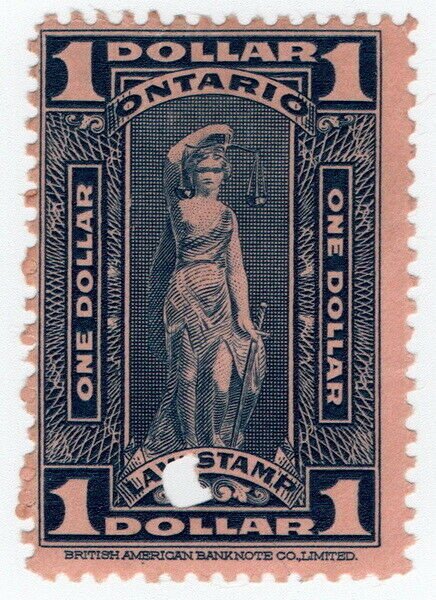 (I.B) Canada Revenue : Ontario Law Stamp $1