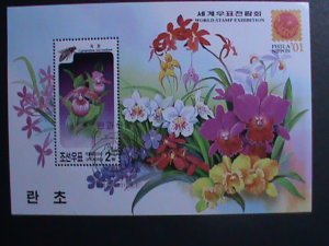 ​KOREA-2000 SC# 4041  COLORFUL LOVELY BEAUTIFUL ORCHIDS FLOWER-CTO SHEET VF