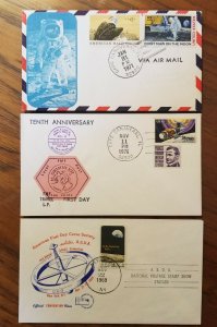 Space Stamp  Covers Lot of 3 USA 