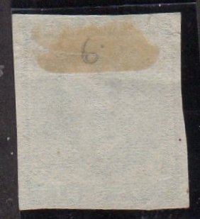 Confederate States No. 6 Unused, No gum, with Hinge Remnant