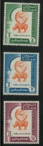 Sudan 121-123 Mint VF H