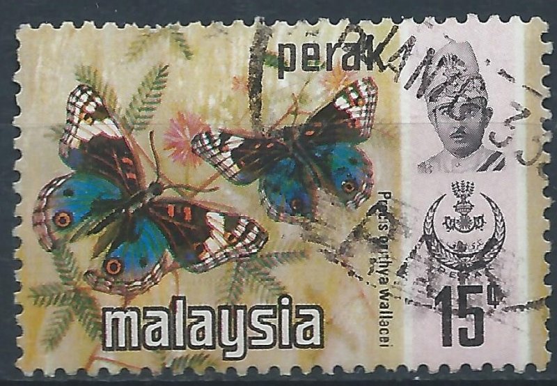 Perak 1971 - 15c Butterfly Litho - SG177 used