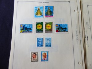 Philippines 1960-1973 Stamp Collection on Scott International Album Pages