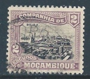 Mozambique Company #145 Used 2e View of Beira Lilac & Black