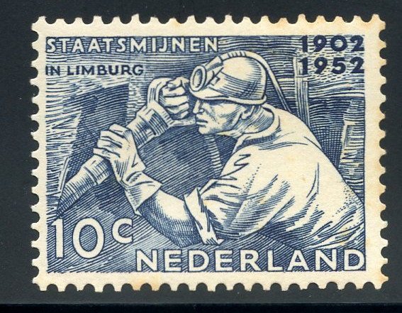 Netherlands 331 MLH 50th. Anniv of Mining and Chemical Industry from 1952