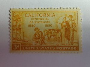 SCOTT #997 SINGLE CALIFORNIA STATEHOOD GOLD RUSH MINT NEVER HINGED BEAUTY