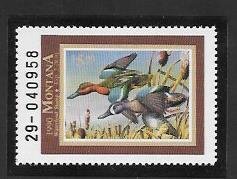 #MT5 MNH MONTANA 1990 State Duck Stamp