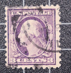 Scott 426 - 3 Cents Washington - Used - Nice Stamp - SCV - $1.25 