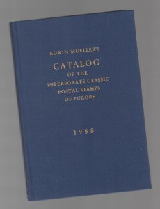 MULLER hc CATALOG IMPERFORATE CLASSIC POSTAL STAMPS OF EUROPE