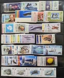 EDW1949SELL : BRITISH ANTARCTIC Beautiful collection of ALL DIFF VF MNH Cat $363