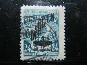 1948 Uruguay Air Post Optd 24c Fine Used A4P42F39-